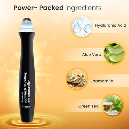 Dermisyou Under Eye Serum Roller Reduce Wrinkle & Fine Lines & Puffiness For Dark Circles Undereye Bags Women & Men