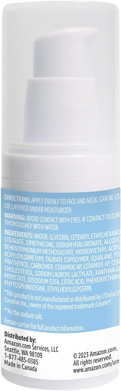 Amazon Basics Hydrating Hyaluronic Acid Serum, 1 Fluid Ounce, 1-Pack