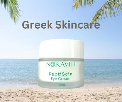 PeptiScin - Peptide Eye Cream with Hyaluronic Acid and Escin | Rich Moisturizing Dark Circle Eye Cream | Brightens and Tones - 1.01 Ounce