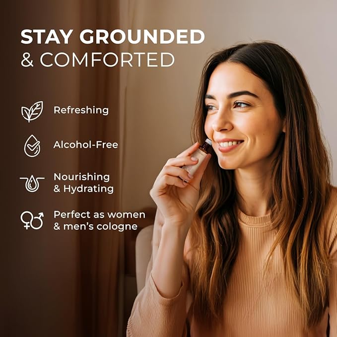 Gya Labs Patchouli Essential Oil Roll on for Skin - 100% Pure Natural Patchouli Perfume for Women, Soothing Aromatherapy Oil Roller, Alcohol Free, Travel Size (0.34 Fl Oz)