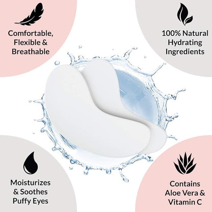 100 Pairs Under Eye Pads & Eyelash Extension Remover Gel | Lint Free Hydrogel Eye Patches for Lash Extensions & Lift | Effective Lash Glue Remover Gel for The Strongest Adhesives