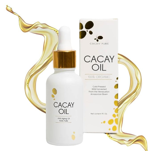 Cacay for Face - Natural Retinol & Organic Vitamin E Oil for Skincare - Pure Vitamin A - Anti-Aging, Hydrating Face Oil - 100% Organic, Cold-Pressed, Anti-Wrinkles- 1 Fl Oz (30ml)