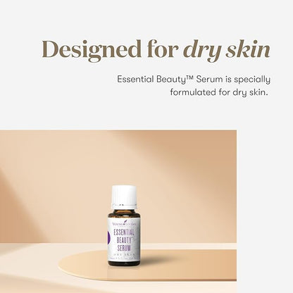 Young Living Essential Beauty Serum (Dry), 15ml | Facial Care | Skincare for Dry Skin | Daily Moisturizes and Refreshes | Suitable for Face and Neck | Self-Care Essential