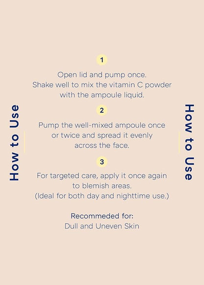 MISSHA Vita C Plus Spot Correcting Concentrate Ampoule 0.52 Fl oz/15ml, Korean Vitamin C Serum for Face, Improves Dark Spots & Firms Skin with 33% VITA C Liposome Formula, Mother's Day Gifts