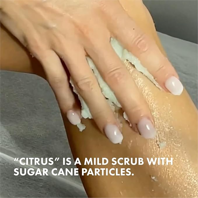 Miraveda by Italwax Citrus Scrub - 250ml / 8.45fl.oz - With coconut oil and lime for a delicate citrus note – Ideal for hand care