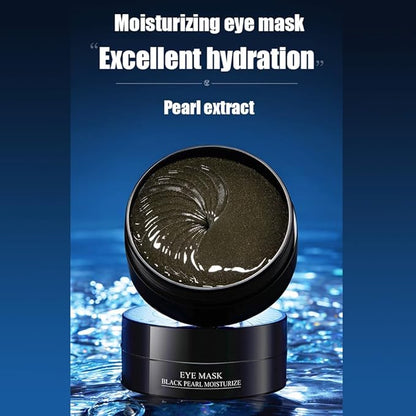 BIOAQUA 30 Pairs Eye Mask Moisturizing Hydrating Anti-Wrinkle Anti-Aging Remove Dark Circles Smooth Nourishing Refreshing 80g / 60pcs (BLACK PEARL)