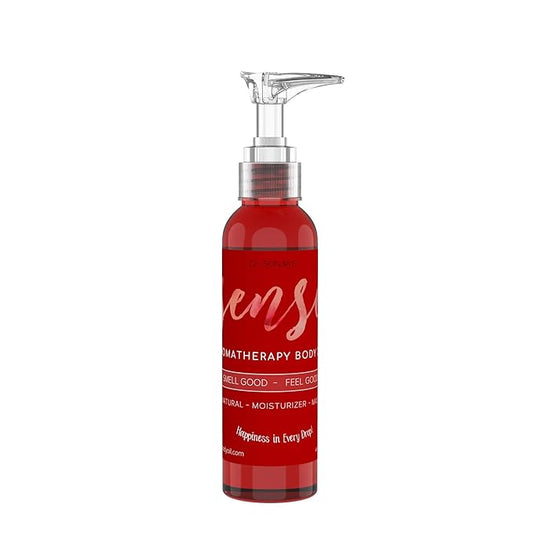 Sense Relaxing Organic Body Oil | Every Day Use Massage Oil, Aroma Therapy, Natural Skin Moisturizer |100% Hypoallergenic | Made in The USA