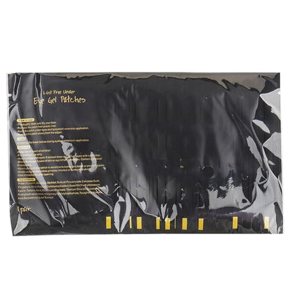 100 Pair Set Eye Gel Pads For Eyelash Extensions Lint Free Patches Beauty Tools (Black)