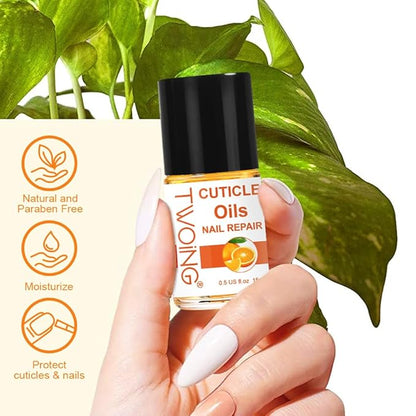 0.5FL.OZ Cuticle Oil, Nail Growth Oil Natural Lavender oil blended with jojoba oil, Vitamin E Nail Cuticle Oil for Repairs Cuticles Overnight Moisturizes and Strengthens Nails Cuticles