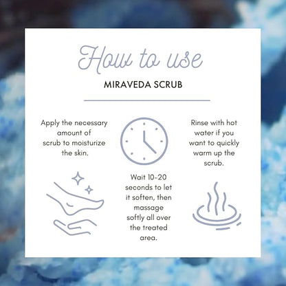 Miraveda by Italwax Sea Scrub - 500ml / 16.9fl.oz - Scrubs for professional and home use skin care - Moisturizing and nourishing treatments on the hands, feet, and body