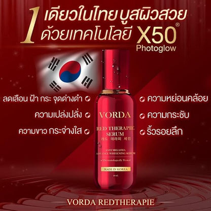 Vorda Red Therapie Serum Facial 30ml Made In Korea X50 Photoglow