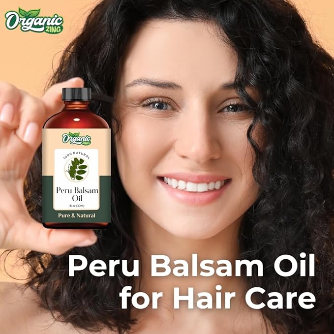 Peru Balsam (Myroxylon Balsamum) Oil | Pure & Natural Essential Oil for Aroma, Diffuser, Haircare & Skincare- 30ml/1.01fl oz