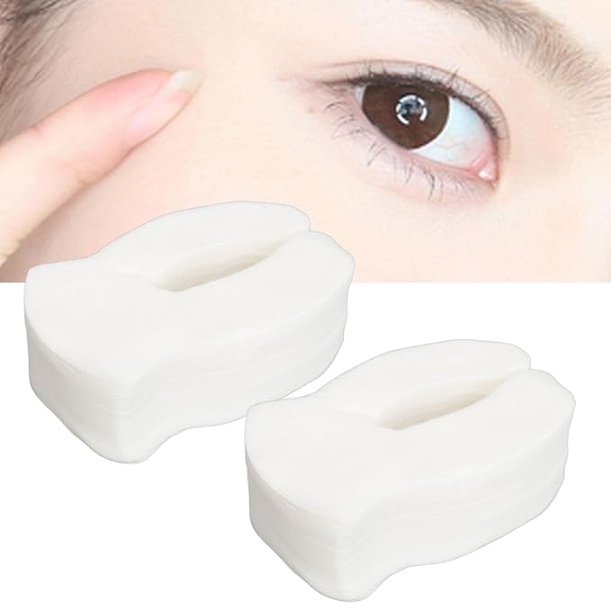 Eye Compressed Paper Sheet, U Shape Cotton Disposable Under Eye Sheet 200pcs, Eye Compressed Sheet, Soft for SPA