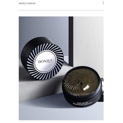 BIOAQUA 30 Pairs Eye Mask Moisturizing Hydrating Anti-Wrinkle Anti-Aging Remove Dark Circles Smooth Nourishing Refreshing 80g / 60pcs (BLACK PEARL)