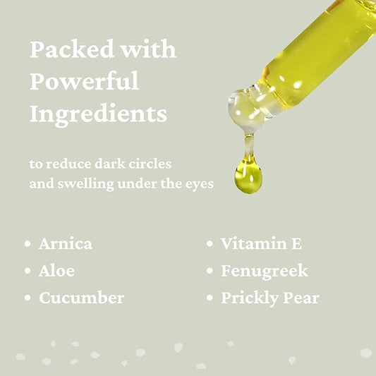 Cucumber Eye Serum - Hydrating Under Eye Serum for Dark Circles & Puffiness - Eye Tightening & Uplifting Anti Aging Serum for Women - Facial Moisturizer for Women Anti Aging