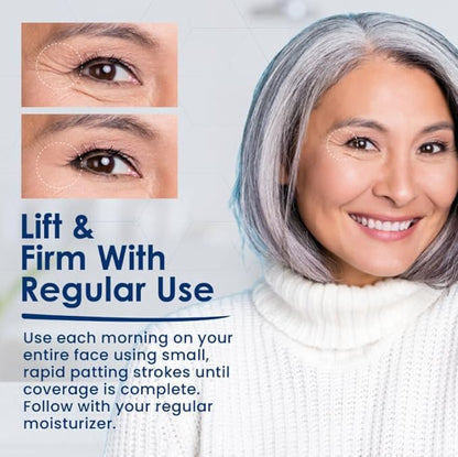 Anti Aging Serum To Reduce Fine Lines Around Eyes, Mouth & Forehead, Smoothing Skin Care For Wrinkles, Lifting & Firming Serums For Skin Care, 0.5 Fl Oz by Biologic Solutions