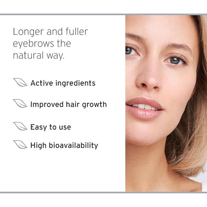 NutraBrow Eyebrow Enhancer - Eyebrow Growth Serum for Thicker Brows in 8-12 Weeks I Eyebrow Serum to Grow Brows I Made in Germany I 3ml