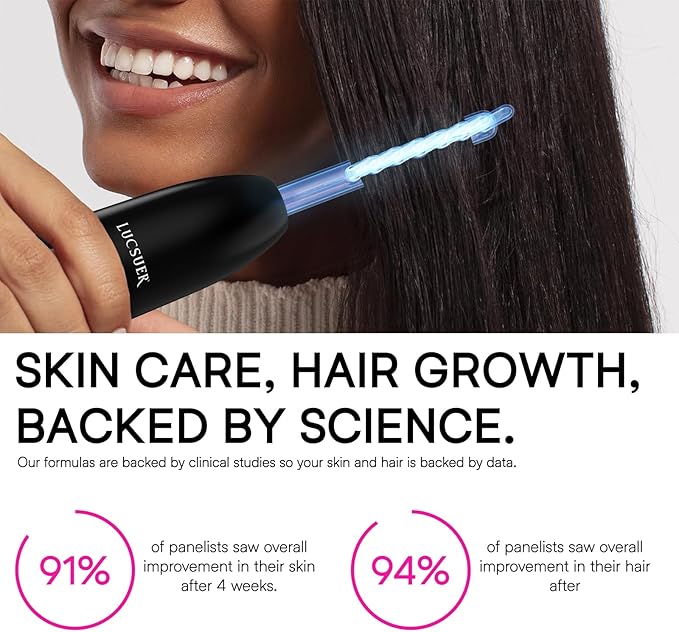 OxyGlow 2 Cordless High Frequency Facial Machine, ProFacialWand Clinical Skin Therapy Wand - Xenon Gas