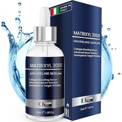 Under Eye Cream for Puffiness & Dark Circles + Argireline & Matrixyl 3000 Serum Bundle - Anti-Aging Eye Cream and Collagen-Boosting Face Serum for Fine Lines, Wrinkles, and Hydrated Skin