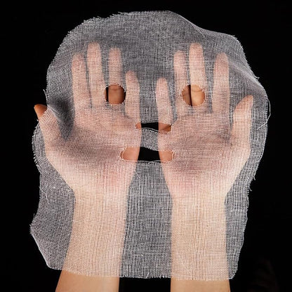 100 Pcs Large Facial Gauze Masks Spa Gauze Face Masks Gauze Mask Sheets Pre Cut Face Covers Skin Care Face Mask Sheets Soft Gauze Face Pads for Women Girls