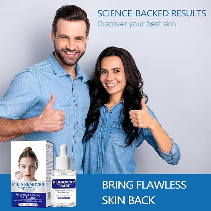 Milia Remover Treatment Serum, Milia Remover for Eyes & Face，Deep Clear to Get Glow Skin 0.85 oz
