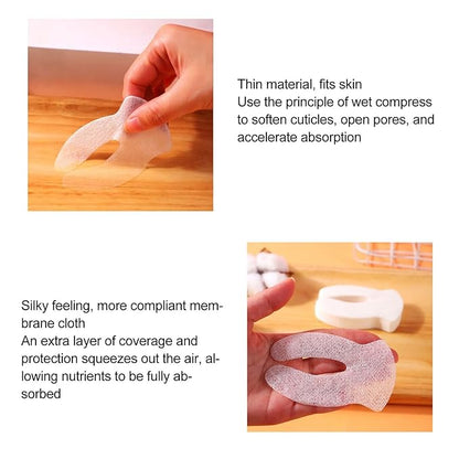 Eye Compressed Paper Sheet, U Shape Cotton Disposable Under Eye Sheet 200pcs, Eye Compressed Sheet, Soft for SPA