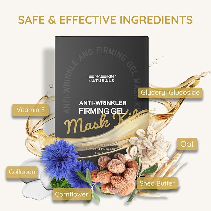 Enaskin Naturals Anti Wrinkle Face Patches Anti Wrinkle Gel Face Masks (1 Pack)