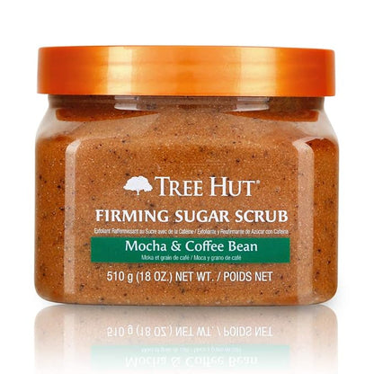 Tree Hut Ultra Hydrating and Exfoliating Sugar Scrub Mocha & Coffee Bean for Nourishing Essential Body Care, 18 Ounce