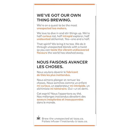 TAZO Passion Herbal Tea Bags, Hot or Iced, Caffeine Free, 20 Total Tea Bags