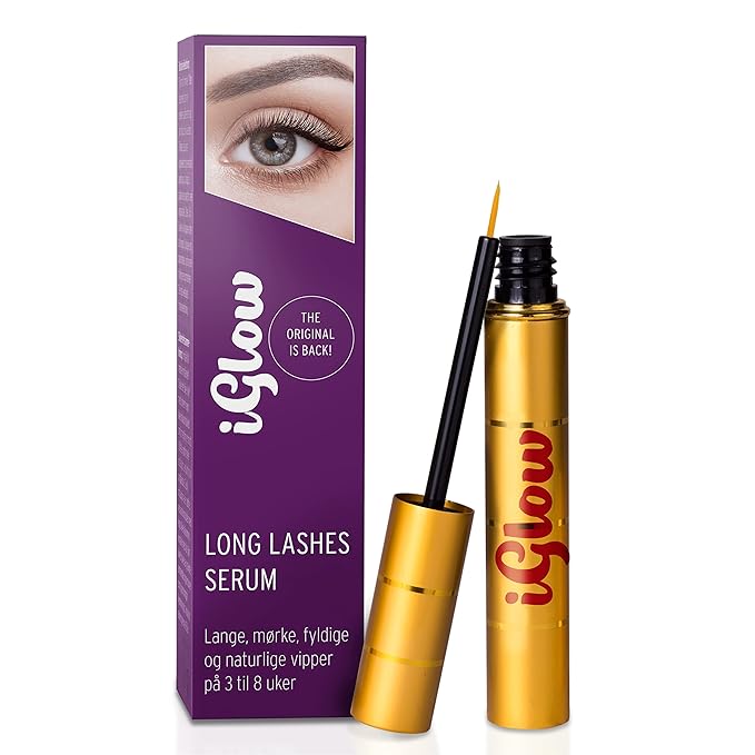 iGlow - Professional Eyelash Serum for Longer Eyelashes in Just 6-8 Weeks I Nourishing Lash Serum I Eyelash Growth Serum I Made in Germany I 3ml