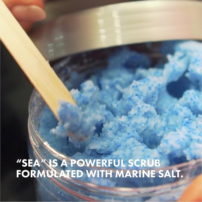 Miraveda by Italwax Sea Scrub - 500ml / 16.9fl.oz - Scrubs for professional and home use skin care - Moisturizing and nourishing treatments on the hands, feet, and body