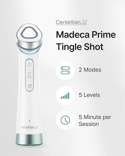 Centellian 24 Prime Facial Toning Device (Tingle Shot) - 2-in-1, Glass Skin, Better Absorption, Ultra Light. Electroporation, Premium Korean Skin Care