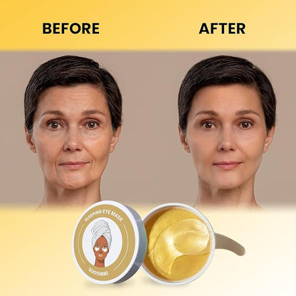 ABC Gold Eye Mask, Under Eye mask, and Collagen Eye Patches are suitable for puffy eyes and dark circles (30 Pair)