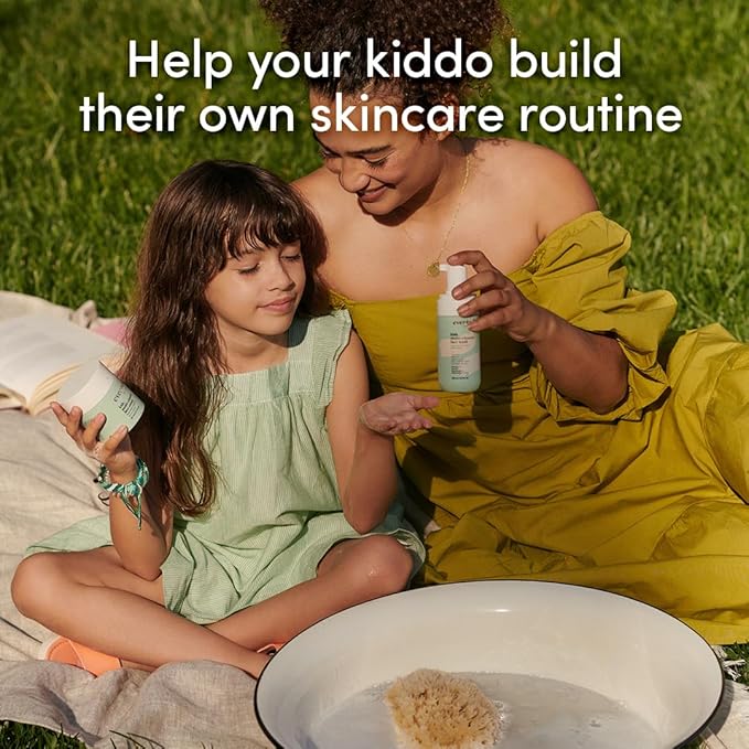 Evereden Kids Happy Face Duo (Melon Juice) - Multi-Vitamin Face Wash & Face Cream Set - Clean & Vegan Skin Care for Kids 3+ - Moisturizing, Nourishing, & Protective Skin Care Set