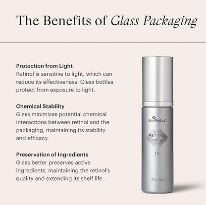 SkinMedica Retinol 1.0 Complex - Retinol Serum for Face, Age-Defying Advanced Retinol Cream That Renews Skin and Diminishes the Appearance of Fine Lines and Wrinkles, 1 Fl Oz