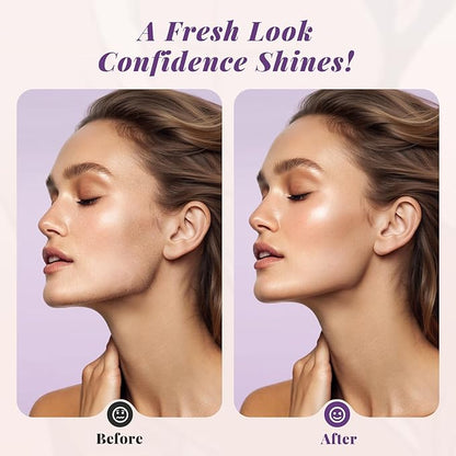 Sonic Dermaplaning Tool for Women, Rechargeable Face Dermaplane Razor Sonic Edge Technology for Facial Hair, Exfoliating and Peach Fuzz, 10 Refill Blades Purple