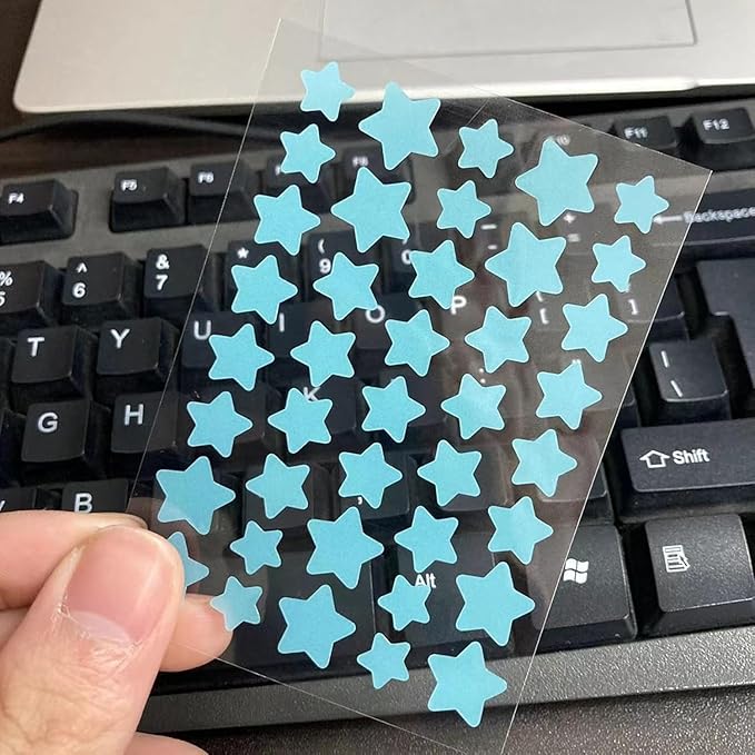 10 Sheets/Pack (400 Capsules) Pimple Patches for Face,Hydrocolloid Acne Patches Star Pimple Patches for Healing,Cute Star Face Stickers Zit Patch,Pore Cleansing Strips,Treatments and Masks (Blue)