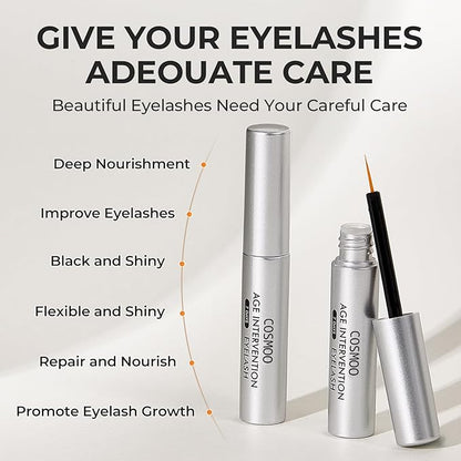 Eyelash Growth Serum, Lash Enhancing Serum with Advanced Formula to Boost Longer Fuller and Thicker Luscious Lashes, Non-Irritating Eyelashes