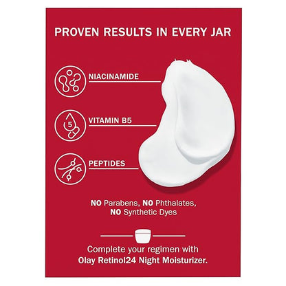 Olay Niacinamide Face Moisturizer, Firming Cream for Women, Non-Greasy - Anti-Wrinkle, Anti-Aging, Hydrating, Renewing, Stronger Skin Barrier, Smooths - Peptides, 1.7 Oz