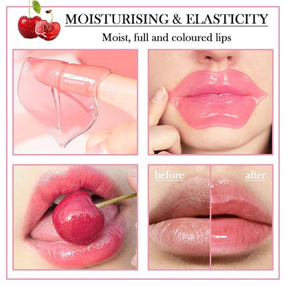 30PCS Lip Mask & Under Eye Patches Skincare Set,Moisturizing Gold Under Eye Masks,Pink Lip Masks Skin Care Set for Lip & Eye Skin