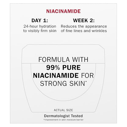 Olay Niacinamide Face Moisturizer, Firming Cream for Women, Non-Greasy - Anti-Wrinkle, Anti-Aging, Hydrating, Renewing, Stronger Skin Barrier, Smooths - Peptides, 1.7 Oz