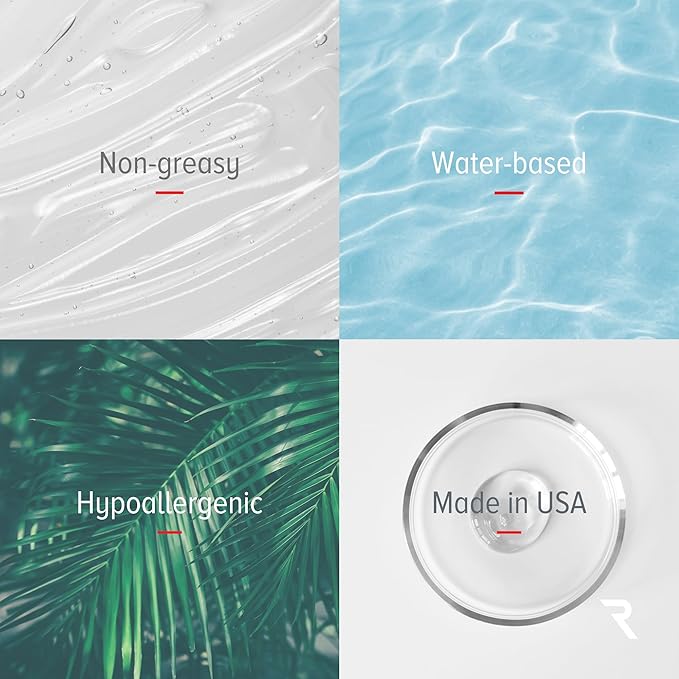 Conductive Gel for Facial, RF & Cavitation Devices – Ultra-Hydrating, Long-Lasting, 96% Organic, Hypoallergenic Leave-On Formula – Pro-Grade Performance – Made in USA – 8.45 fl oz