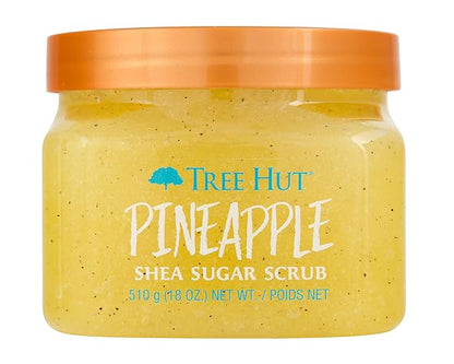 Tree Hut Pineapple Shea Sugar Scrub | Exfoliating Body Scrub Removes Dead, Dry Skin for a Soft & Hydrated Feel | Nourishing Essential Body Care | 18 fl oz.