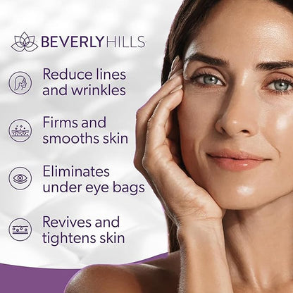 Beverly Hills V-lift Instant Eye Lift & Instant Facelift Anti Aging Eye Serum Treatment Bundle with Discount - Serum Treatment for Dark Circles, Wrinkles & Under Eyebags for Women & Men