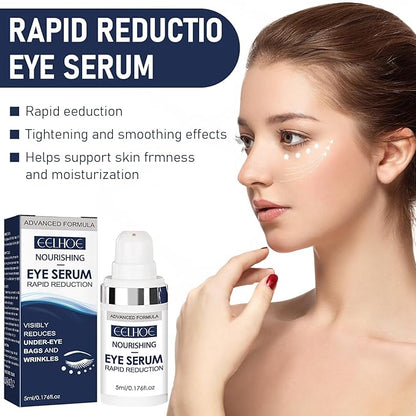 Rapid Reduction Eye Serum, Anti Aging Serum Visibly Reduces Under-Eye Bags, Sunlit Rose- Satin Finish, Nourishing Eye Serum, Suitable For All Skin Type(2PCS)