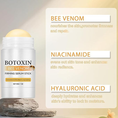 Botox Bee Venom Firming Serum Stick, Bee Venom Wrinkle Removal Serum Stick, Firming & Wrinkle-Reducing Cream, Hydrates & Nourishes Skin Firming Cream For Face and Body. 2pcs 30g