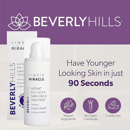 Beverly Hills V-lift Instant Eye Lift & Instant Facelift Anti Aging Eye Serum Treatment Bundle with Discount - Serum Treatment for Dark Circles, Wrinkles & Under Eyebags for Women & Men