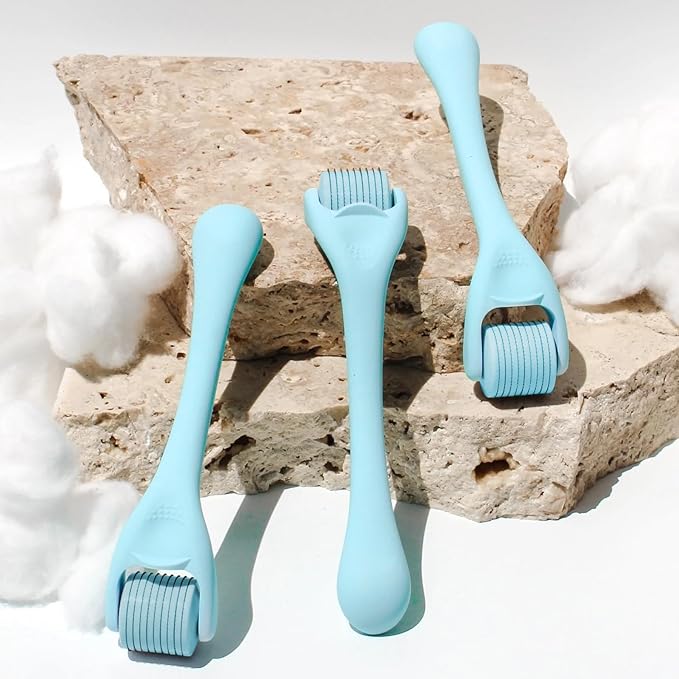 ROSELYNBOUTIQUE Microneedles Derma Roller for Hair Beard Facial Skin Men Women