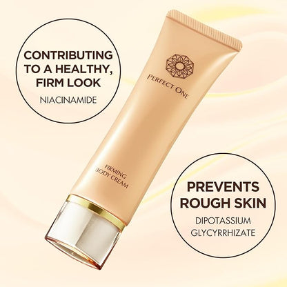 Perfect One Japanese Skincare Trio: Niacinamide, Collagen & Hyaluronic Acid Set - Firming Facial Cream, Firming Body Cream & Bubble Cream Wash for Hydration and Nourishment