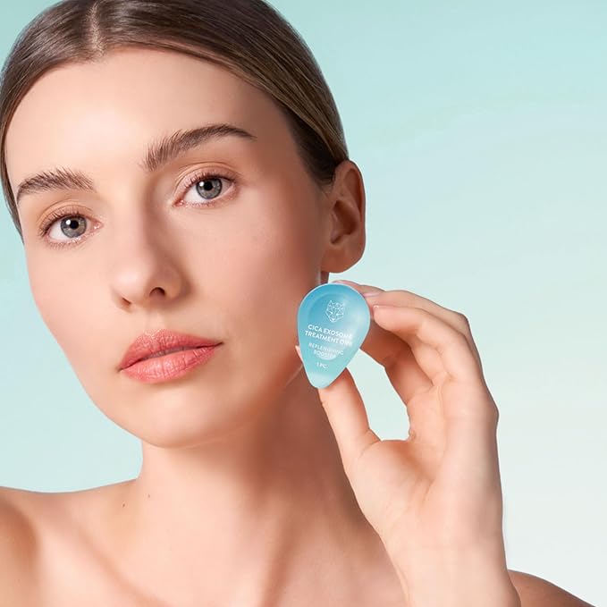 Snow Fox Skincare - Freeze-Dried Exosome Orbs | Bio-Fermented Hyaluronic Exosomes | Facial Serum | Luxury Skincare Treatment for Face, All Skin Types | CICA Exosome Treatment Orb - 5 Capsule